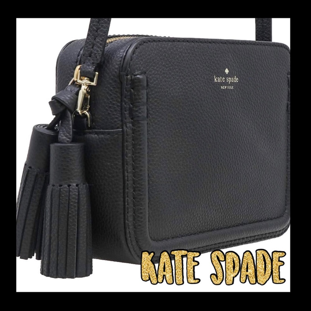 ♠️NWT♠️KATE SPADE black leather crossbody bag
